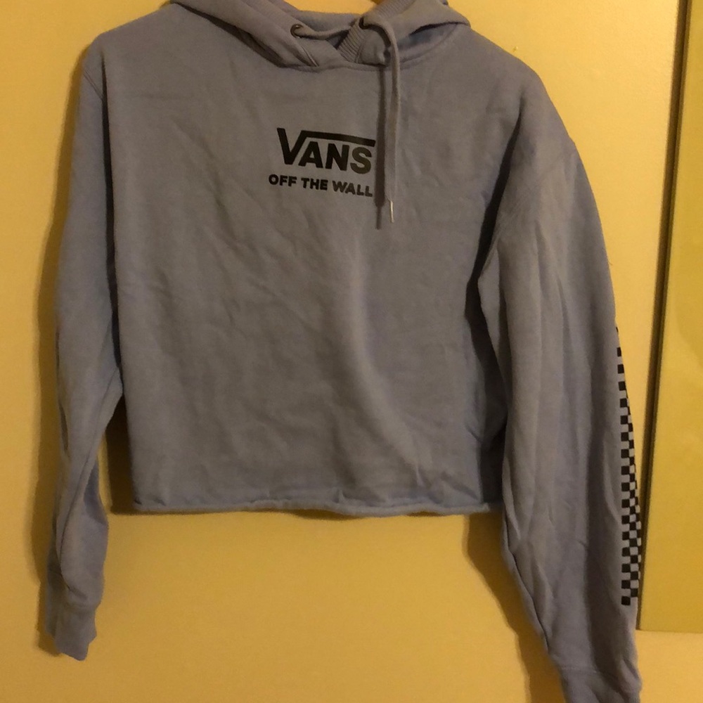 Purple vans cropped hoodie